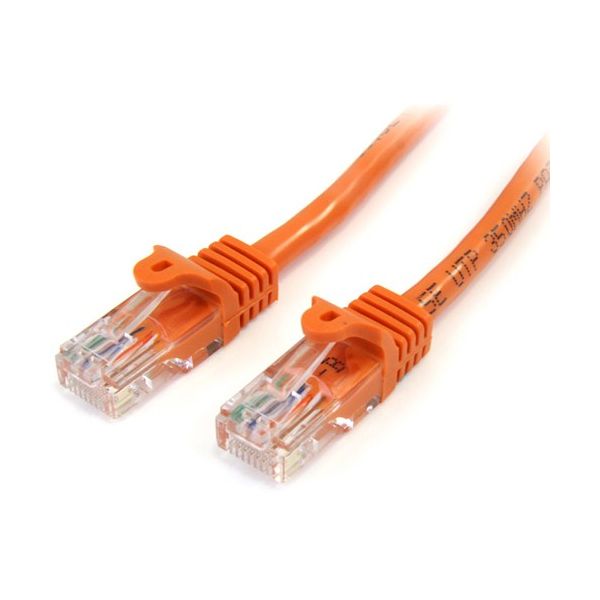 SYNX2856815 StarTech.com Snagless patch cable - RJ-45 (M) - RJ-45 (M) - 6 ft - UTP - ( CAT 5e ) - Orange