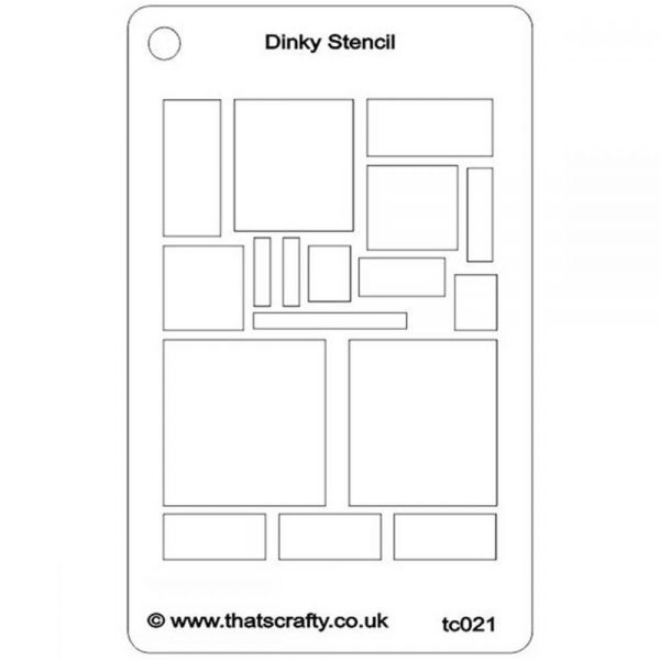 NOTM369772 That's Crafty Dinky Stencil 3"X4.75"