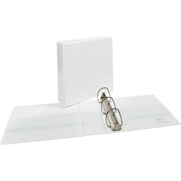 AVE09701 Avery Durable 3-Ring View Binder w/Nonlocking EZD Rings, 3" Capacity, White
