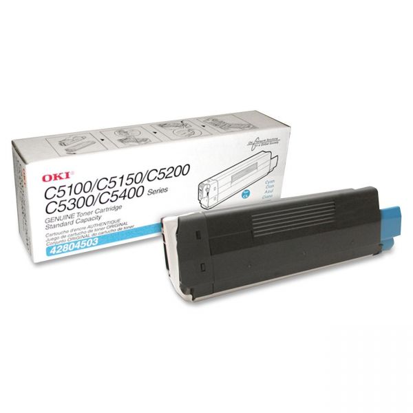 OKI42804503 Oki 42804503 Toner (Type C6), 3000 Page-Yield, Cyan