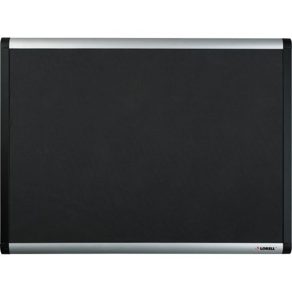 LLR75696 Lorell Black Mesh Fabric Covered Bulletin Boards