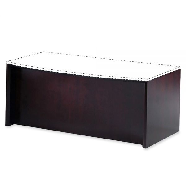 MLNCDBMAH Tiffany Industries Corsica Series Bow Front Desk Base, 31-1/2w x 2d x 28-3/4h, Mahogany
