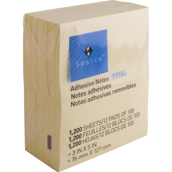 SPR19784 Sparco Adhesive Note Pads
