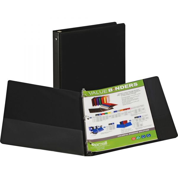 SAM11100 Samsill Suede Embossed 1/2" 3-Ring Binder