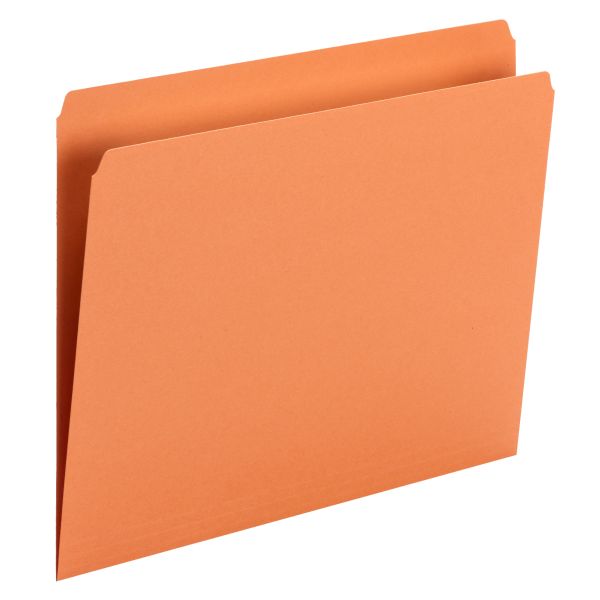 SMD10941 Smead Orange Colored File Folders