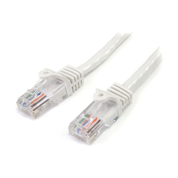SYNX2856808 StarTech.com 3 ft White Snagless Cat 5e UTP Patch Cable
