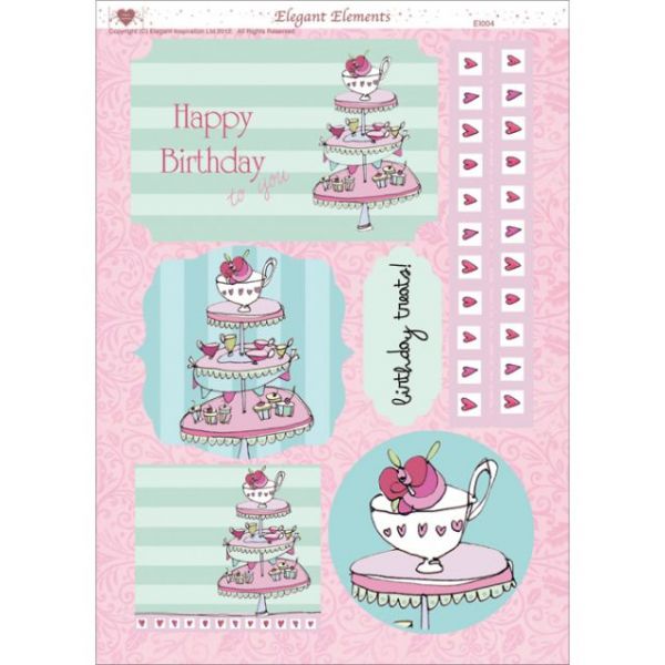 NOTM321378 3D Die-Cut Decoupage Sheet 8.3"X11.69"