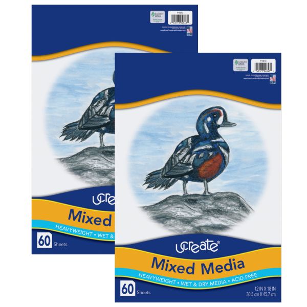 Pacon UCreate Mixed Media Art Paper, Heavyweight, 12
