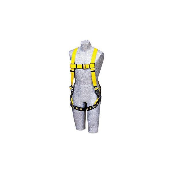 DBS1102000 DBI-SALA Full-Body Harness, Tongue Buckles, Back D-Ring, Universal, 420lb Capacity