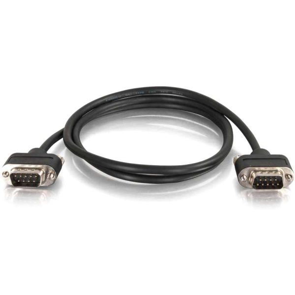 SYNX3432425 C2G 3ft CMG-Rated DB9 Low Profile Null Modem M-M