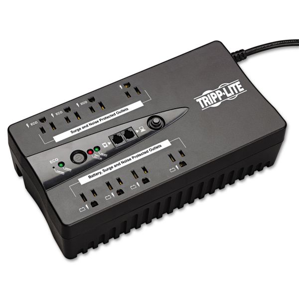 TRPECO550UPS Tripp Lite ECO550UPS Desktop UPS System, 8 Outlets, 550 VA, 420 J