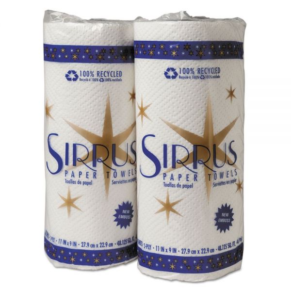 WAU40700 Wausau Paper Sirrus Household Roll Towel, White, 70/Roll, 30 Rolls/Carton