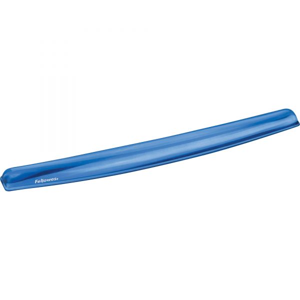 FEL91137 Fellowes Gel Crystals Keyboard Wrist Rest, Blue