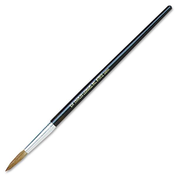 LEO73512 Charles Leonard Artist Brush, Size 12, Camel Hair, Round, 12/Pack