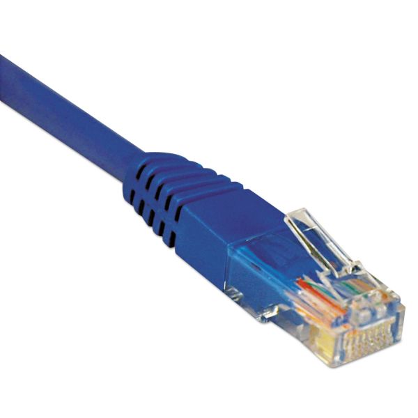 TRPN002010BL Tripp Lite N002-010-BL 10ft Cat5e 350MHz Molded Cable RJ45 M/M Blue, 10'