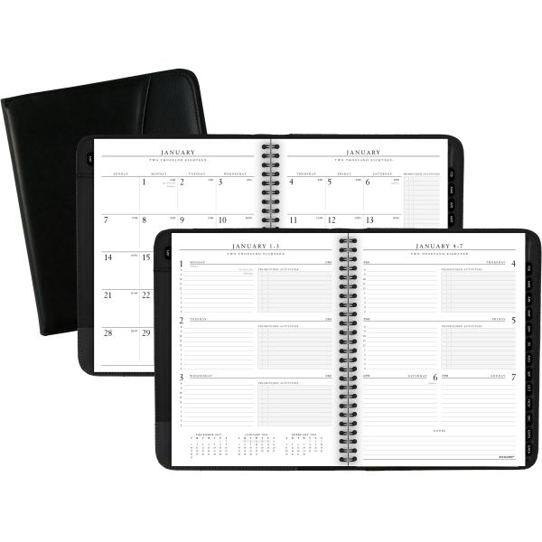 AAG7054505 AT-A-GLANCE Executive Weekly/Monthly Appointment Book, 6 5/8 x 8 3/4, White, 2019