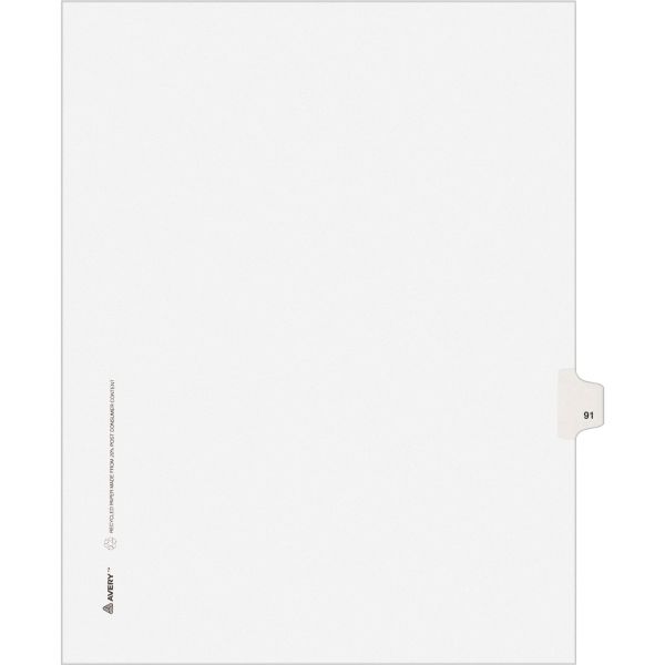 AVE01091 Avery Individually Numbered Legal Index Dividers