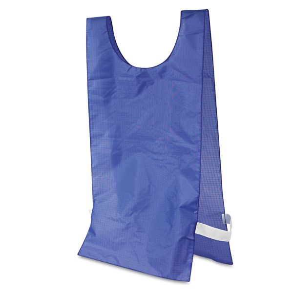 CSINP1BL Champion Sports Heavyweight Pinnies, Nylon, One Size, Blue, 12/Box