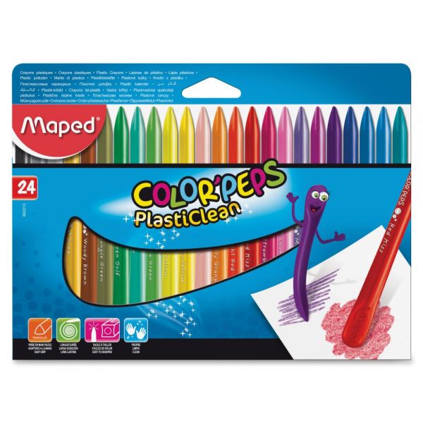 HLX862013 Helix Color'Peps PlastiClean Plastic Crayons