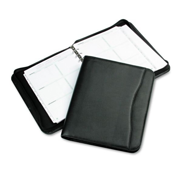 DTM82831 Day-Timer Avalon Simulated Leather Starter Set, 8 1/2 x 11, Black