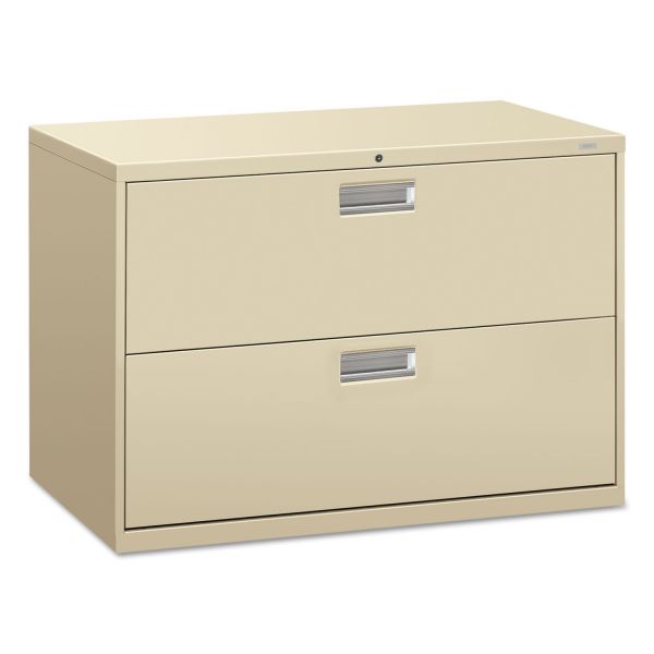 HON692LL HON 600 Series Two-Drawer Lateral File, 42w x 19-1/4d, Putty
