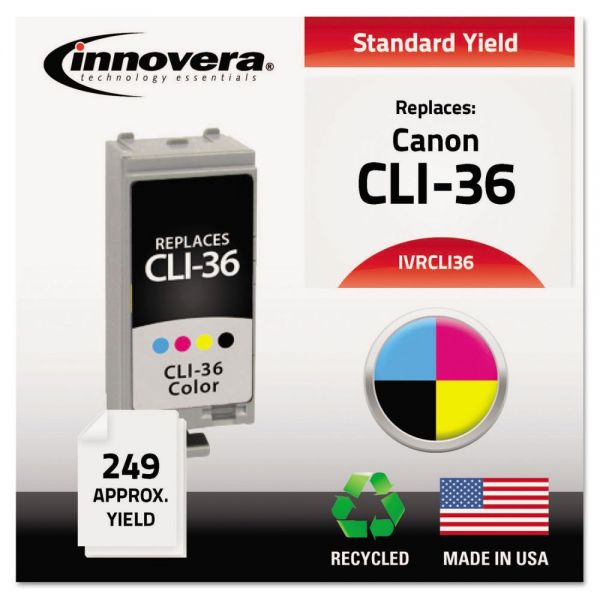 IVRCLI36 Innovera Remanufactured 1511B002 (CLI-36) Ink, Tri-Color