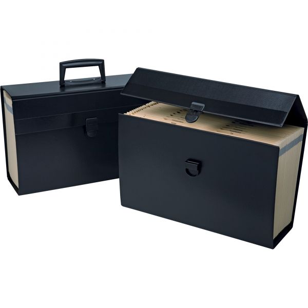 PFX01156 Pendaflex Letter/Legal Expanding Organizer, 19 Pockets, Black