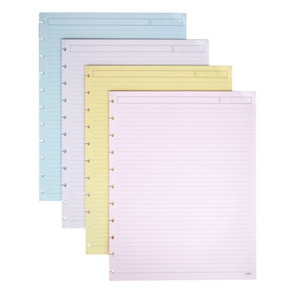 TUL Discbound Notebook Refill Pages, Letter Size, Narrow Ruled, 100