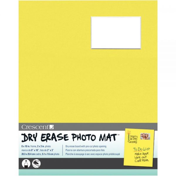 NOTM342203 Dry-Erase 8"X10" Photo Mat Holds 2"X3" Photo