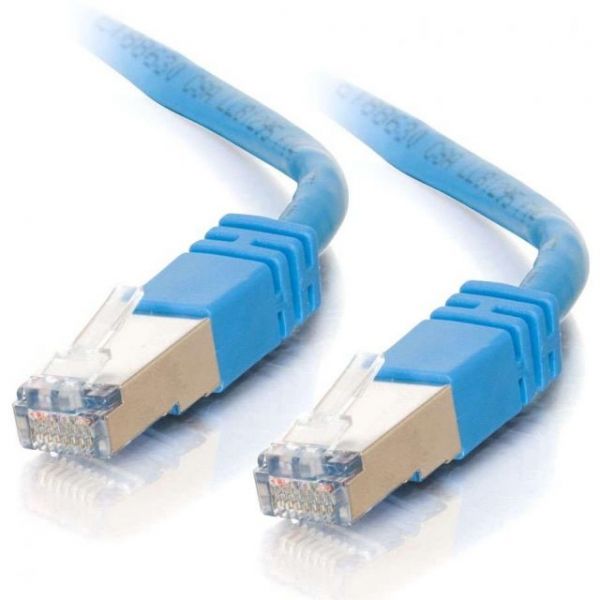 SYNX1775188 C2G 14ft Cat5e Molded Shielded (STP) Network Patch Cable - Blue