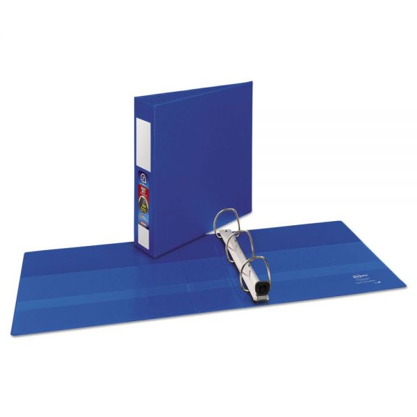 AVE21015 Avery Heavy-Duty Binder with One Touch EZD Rings, 11 x 8 1/2, 2" Capacity, Dark Blue