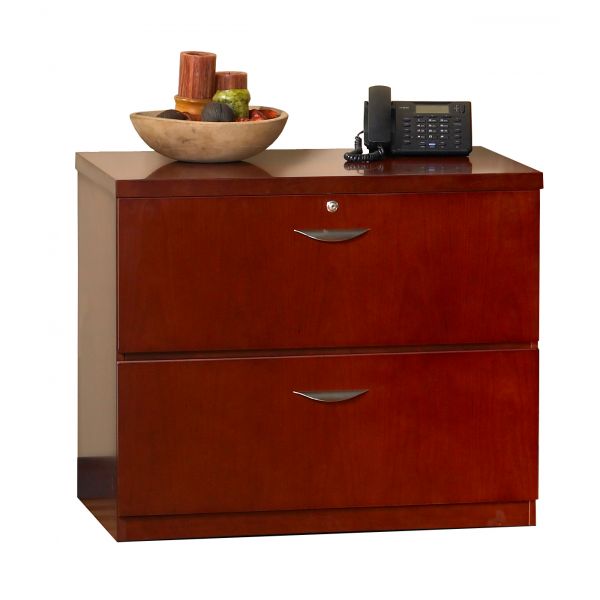 MLNMLF23624MC Mayline Mira Series Wood Veneer 2-Drawer Lateral File