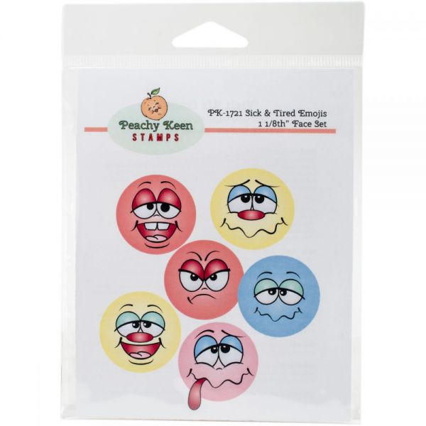 NOTM425710 Peachy Keen Stamps Clear Face Set 6/Pkg