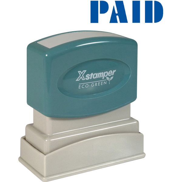 XST1335 Xstamper Blue PAID Title Stamp
