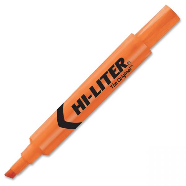 AVE24050 Avery HI-LITER Desk-Style Highlighter, Chisel Tip, Fluorescent Orange Ink, Dozen