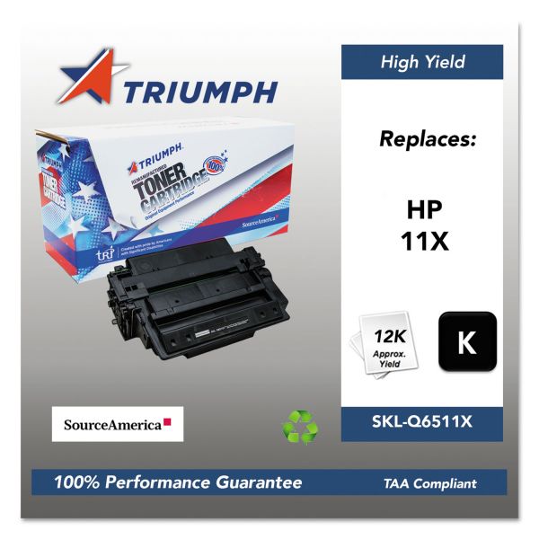 SKLQ6511X Triumph 751000NSH0360 Remanufactured Q6511X (11X) High-Yield Toner, Black