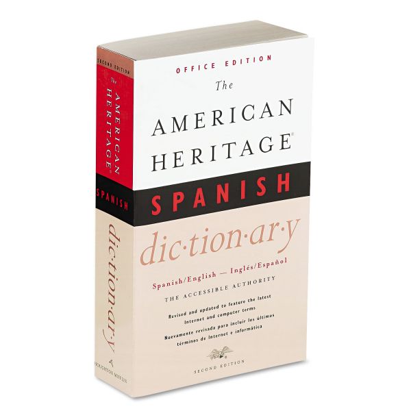 HOUH21079 Houghton Mifflin American Heritage Office Spanish Dictionary, Paperback, 640 Pages