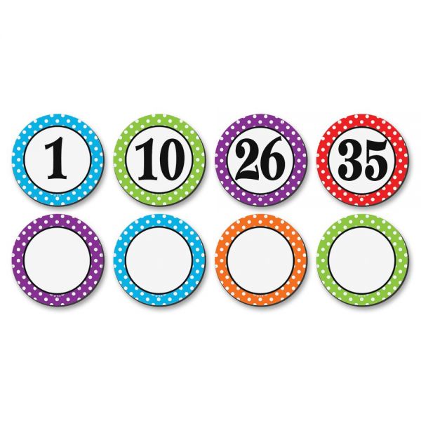 TCR77211 Teacher Created Resources Polka Dots Magnetic Number Accents