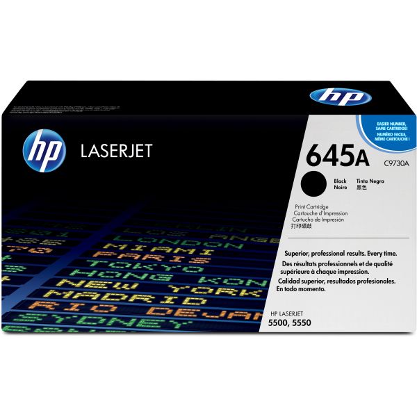 HEWC9730A HP 645A, (C9730A) Black Original LaserJet Toner Cartridge