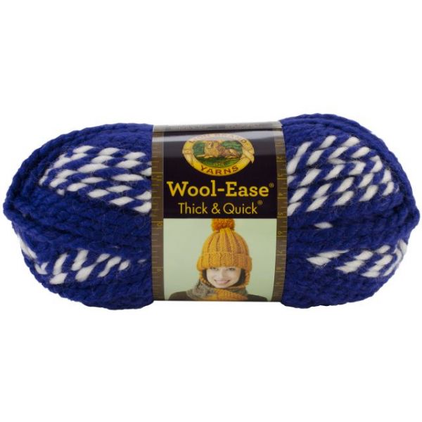 NOTM061925 Lion Brand Wool-Ease Thick & Quick Yarn - Huskies Stripes