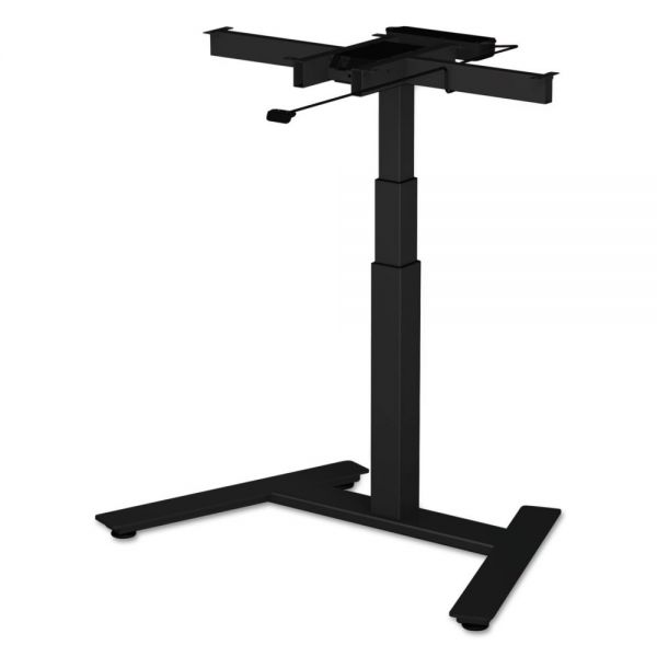 ALEHT1CSB Alera AdaptivErgo 1-Column Electric Adjustable Table Base, 24 3/4" to 43 1/4"H, Black