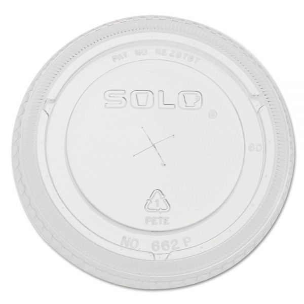 DCC662TSPK Dart Straw-Slot Cold Cup Lids, 9oz-20oz Cups, Clear, 100/Pack