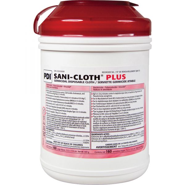 NICPSCP077072 PDI Nice Pak Sani-Cloth Plus Germicidal Cloth Wipes