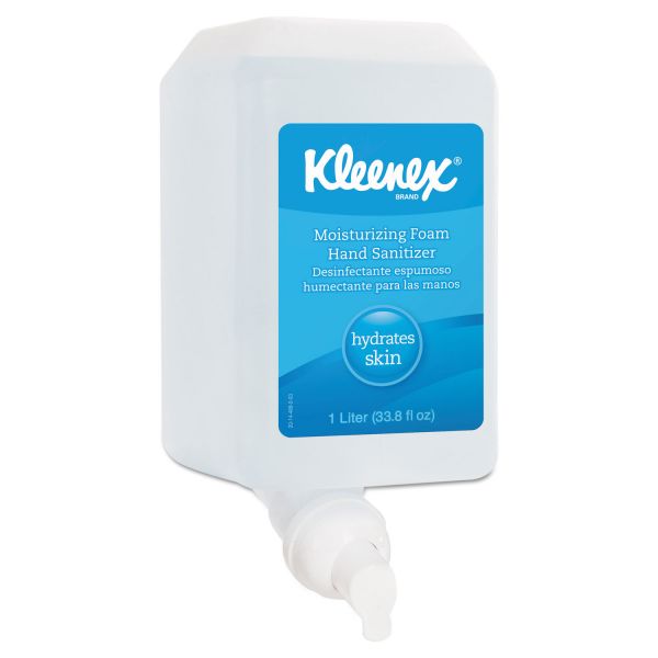 KCC91560 Kleenex Moisturizing Instant Hand Sanitizer, 1000mL, Clear, 6/Carton