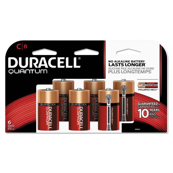 DURQUC6TBCD Duracell Quantum C Batteries w/Duralock Power Preserve Technology