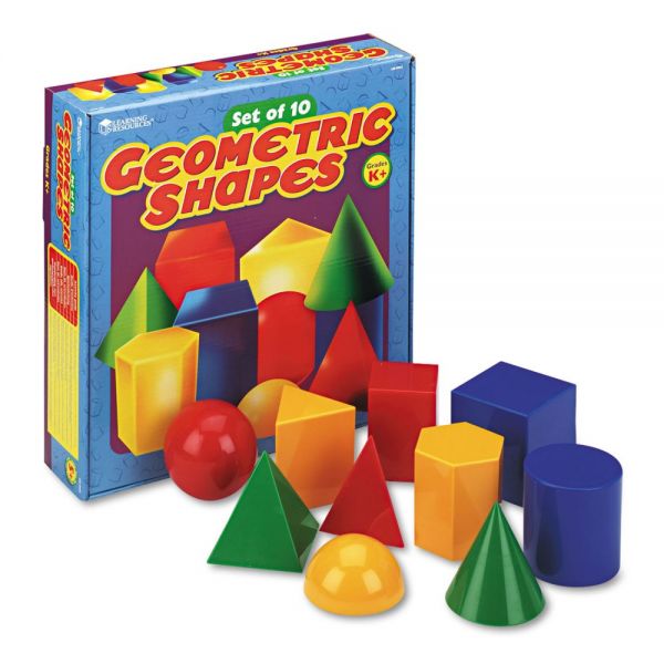 LRNLER0922 Learning Resources Large Geometric Shapes, for Grades K and Up