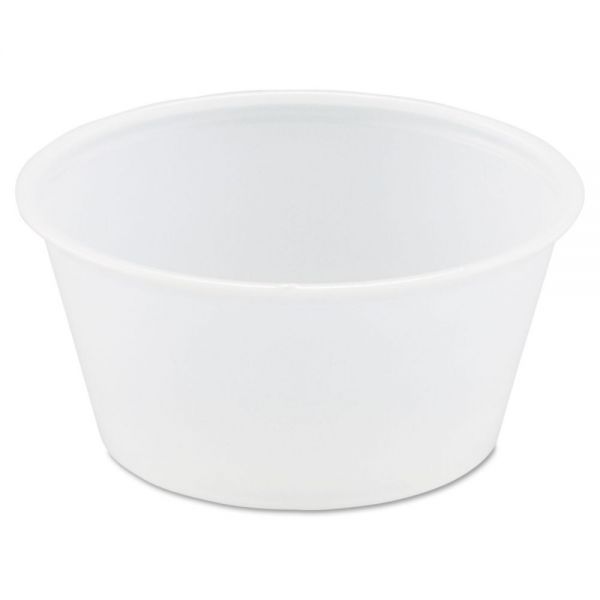 DCCP325N Dart Polystyrene Portion Cups, 3.25oz, Translucent, 250/Bag, 10 Bags/Carton