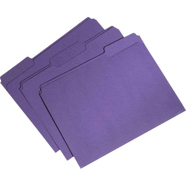 NSN5664135 Skilcraft Recycled Purple Colored File Folders