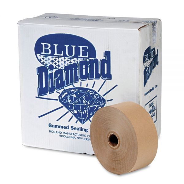 UFS2163 General Supply Non-Reinforced Kraft Sealing Tape, 2" x 600ft, Brown, 12/Carton