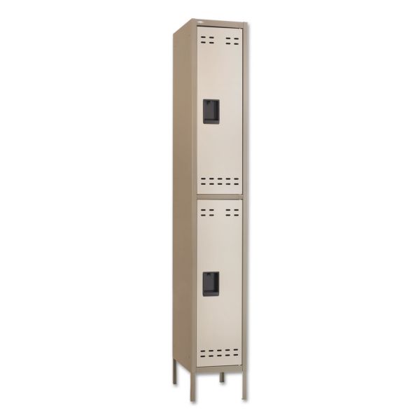 SAF5523TN Safco Double-Tier Locker, 12w x 18d x 78h, Two-Tone Tan